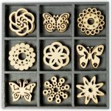 cArt-Us Hout Ornament Box Vlinder