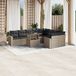 Maison Exclusive - Ensemble de jardin 10 pièces, avec coussins, en gris clair, en polyrotin