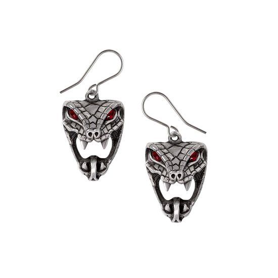 Alchemy Gothic Alchemy - Snake Bite (Naeddre) Oorbellen - Zilverkleurig