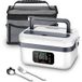 Boîte à lunch chauffante sans fil - Lunch box chauffante électrique - 1 l - Chauffe-repas rechargeable - Batterie rechargeable 16 000 mAh - Pour le travail/les voyages/l'école/le bureau