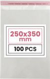 Netuno Sp. z o.o. Netuno Plastic zakjes met plakstrim - 25x35 cm - transparant - 100 zakken