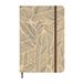 Idena 11178 - Zakagenda 2025, 9 x 14 cm, 1 week op 1 pagina, lichtbruin, met bloemenpatroon, elastiek, binnenzak en bladwijzerlint