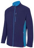 Velilla Bicolor fleece jack marineblauw/zeeblauw XXL