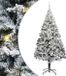 vidaXL Kunstkerstboom Wit 240 cm PVC en Staal en Kunststof