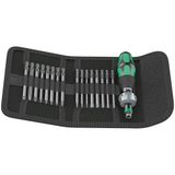 Wera Kraftform Compact 60 RA, handhouder met bit-assortiment, imperial, 17-delig