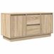 vidaXL - TV-meubel met LED-verlichting, 100x41x50 cm, sonoma eikenkleurig