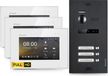 Balter EVO HD-videosysteem voor deurbellen, 3 woningen, 3 monitoren, zwart