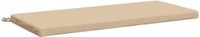 vidaXL Bankkussen SOEST 100% Polyester Crèmekleurig 120 x 50 x 5 cm
