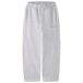 NAME IT KIDS barrel joggingbroek met tekst - grijs