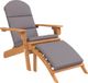 Acacia Bois Chaise de jardin Adirondack avec repose-pieds