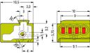 WAGO 243-724 Borne souple : - Rigide : 0.5-1 mm² 1 pièce(s) Vert clair