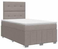vidaXL Boxspringbed met matras, taupe, 120 x 190 cm, gestoffeerd