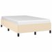 Maison Exclusive - Sommier sans matelas, couleur crème, 120 x 190 cm, tissu