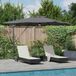 Prolenta Maison Exclusive Roma parasol met LED-verlichting, antraciet, 286 x 284 x 270 cm