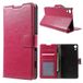 LD A000298 case beschermhoes in leer voor Sony Xperia Z4, roze