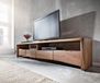 DELIFE TV-meubel Live-Edge acacia bruin 230 cm 4 lades boomrand lowboard