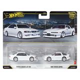 Hot Wheels Premium Car Culture Set van 2 Metalen Touge Speelgoedauto's, Schaal van 1:64