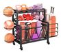 Halterstandaard met wielen voor trainingsapparaten, gewichten, yoga-apparaten, kettlebells, rek, fitnessstudio, thuis