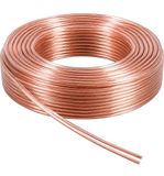 Allteq Luidspreker kabel - 1.5mm² - 100 meter - Op rol - Transparant