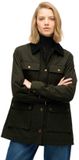 Superdry Wax Jas Groen XS Vrouw
