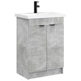 vidaXL Badkamermeubel Set Betongrijs 78,5 x 37,5 x 81 cm Bewerkt hout