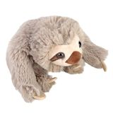 Wild Republic Pocketkins Eco luiaard, gevuld dier, 12,7 cm, pluche speelgoed, gemaakt van gerecyclede materialen, milieuvriendelijk