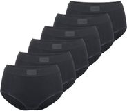 Sloggi Dames maxi slip 6 pack Double Comfort T zwart