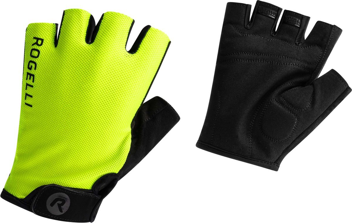 Rogelli Core Wielerhandschoen Kids Fluor/geel - Maat 152-164