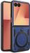Techsuit Hoesje geschikt voor Samsung Galaxy Z Flip 7 - CamGuard Pro Back Cover - Blauw