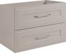Meuble bas pour lavabo, design classique, finition cachemire, largeur 80 cm