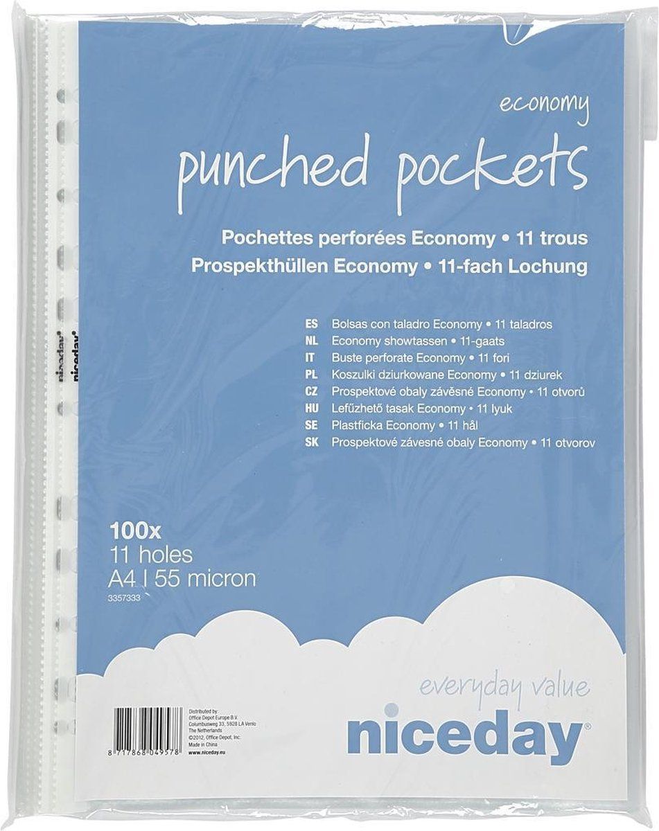 Creotime Plastic insteekhoezen - 100 stuks