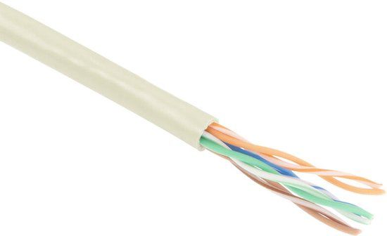 ACT EP100H Netwerkkabel 100 m Beige