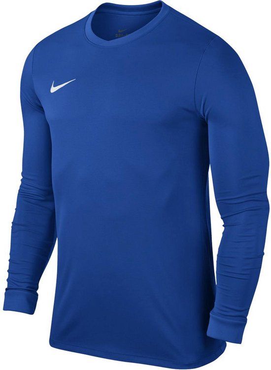 Nike Park VII LS Sportshirt Unisex - Maat 146 - Blauw