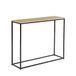 Console Arche Console ARCHE - industriële stijl van MDF en metaal - eiken en zwart decor - B 100 x D 30 x H 80,5 cm