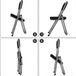 Chaises pliantes – Chaises pliantes – Chaises visiteurs – Chaises de conférence – Chaises de salle à manger – Revêtement en cuir PU – Cadre en acier robuste