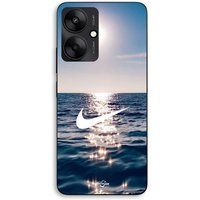Nike Hoesje voor Xiaomi Redmi 13C 5G Nike-logo in wit met zonneschijn Maniacase