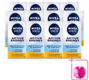 NIVEA MEN 12 x Gel réveil Énergie Active avec Caféine - 50 ml