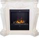 Xaralyn Louis EAL-W elektrische sfeerhaard - wit natuursteen - 1500W - met afstandsbediening