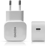 Neovo Chargeur USB-C 30W - Chargeur rapide GaN - Blanc