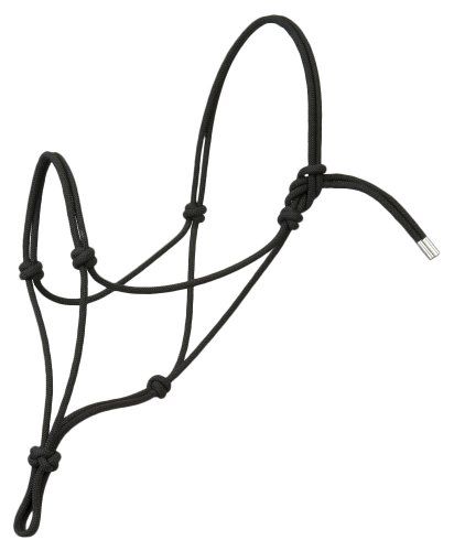 Weaver Leather Silvertip No. 95 Rope Halter - Zwart - Small