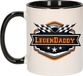Bellatio Decorations Vader/papa cadeau mok - LegenDaddy - oranje/zwart - 300 ml - verjaardag