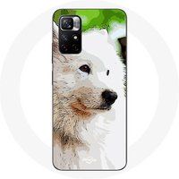 Maniacase Etui Redmi Note 11 5G Samojeed hond wit