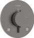 Hansgrohe Ecostat Comfort S - Inbouwthermostaat - Brushed Black Chrome