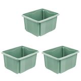 keeeper Bak emil, stapelbaar door draaien, 41 x 34,5 x 22 cm, 24 l, groen (Nordic Green), 3 stuks
