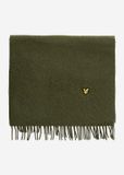 Lyle & Scott Plain lambswool scarf - deep depths