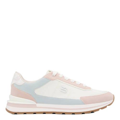 ESPRIT sneakers wit/blauw/roze