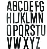 JekaShop Set magnetische letters (alfabet) - Oranje - 20 cm - Plastic