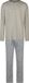Phil & Co Heren Pyjama Set Lang Grijs Gestreept - Maat L