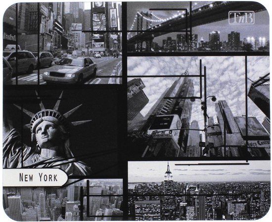 T'nB New York Muismat Zwart