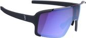 BBB Cycling Chester FLUX Lunettes de vélo Hommes et Femmes - Lunettes de sport à contraste élevé - Lunettes de cyclisme avec lentille FLUX - Anti-buée - Noir brillant Bleu - BSG-74